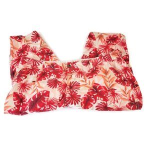 Liz Claiborne Women Pants 24P Plus Petite Michaela Capri Red Floral FLO72XE